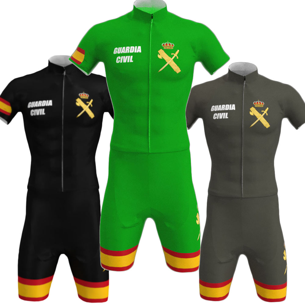 Cycling Bib Shorts - Sivil bekçi bisiklet Jersey 2024 erkekler